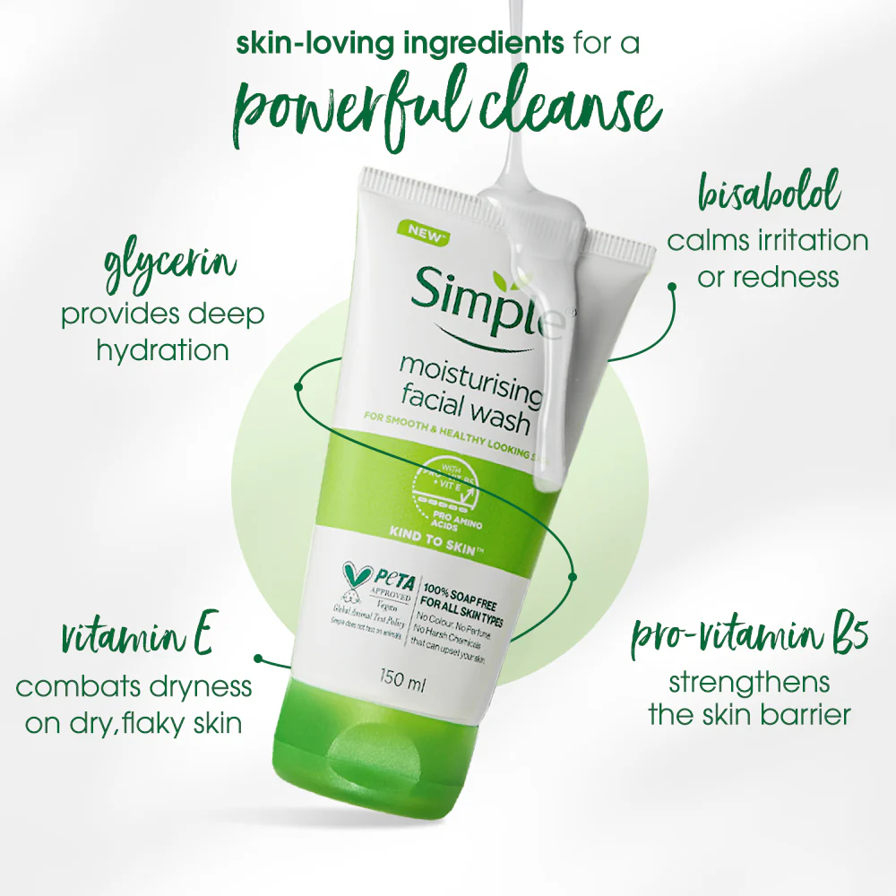 Simple Moisturising Facial Wash (150 ml)